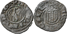 Alfons IV (1416-1458). Sicília. Diner. (Cru.V.S. 871) (Cru.C.G. 2918) (MIR. 228). 0,69 g. MBC-.