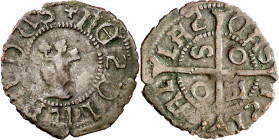 Ferran II (1479-1516). Sardenya (Càller). Callerès. (Cru.V.S. 1279) (Cru.C.G. 3181) (MIR. 25). Letras R en forma de . Rara. 0,66 g. MBC.