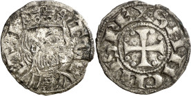 Sancho III (1157-1158). Osma. Dinero. (AB. 150 var). Grieta. Vellón rico. Rara. 0,89 g. (MBC/MBC+).