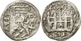 Alfonso VIII (1158-1214). Taller de la Corte (posiblemente Toledo) o Marca del Rey. Dinero. (AB. 205 var, como ¿Toledo?) (M.M. A8:36.33). Atractiva. 1...