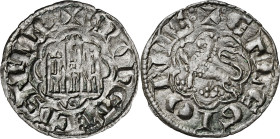 Alfonso X (1252-1284). Sevilla. Blanca alfonsí. (AB. 269, como novén). 0,69 g. MBC+.