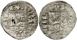 Alfonso XI (1312-1350). Coruña. Novén. (AB. 356). Rara. 0,81 g. MBC.