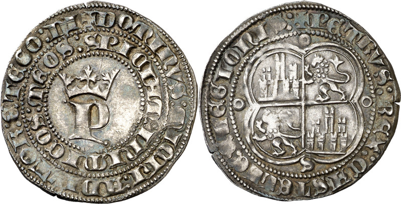 Pedro I (1350-1368). Sevilla. Real. (AB. 380). Bonita pátina. Escasa así. 3,47 g...