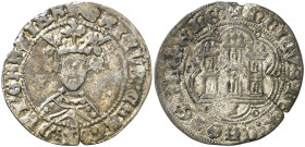 Enrique IV (1454-1474). Cuenca. Cuartillo. (AB. 744.5). Conserva parte del plateado original. Pequeña grieta. 3,04 g. MBC-.