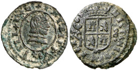 1663. Felipe IV. Córdoba. TM. 8 maravedís. (AC. 307) (J.S. M-78). Muy rara. 2,28 g. MBC.