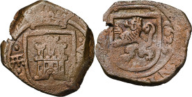 1625. Felipe IV. Segovia. 8 maravedís. (AC. 381) (J.S. F-147). 6,55 g. MBC-.