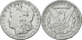 Estados Unidos. 1886. O (Nueva Orleans). 1 dólar. (Kr. 110). Escasa. AG. 25,87 g. BC.