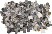 Lote de 980 monedas del Centenario de la Peseta, muchas falsas de época. A examinar. MC/MBC.
