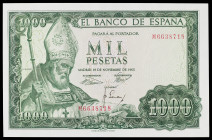 1965. 1000 pesetas. (Ed. D72a) (Ed. 471a). 12 de noviembre, San Isidoro. Serie M. S/C-.