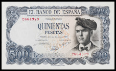 1971. 500 pesetas. (Ed. D74) (Ed. 473). 23 de julio, Verdaguer. Sin serie. Leve doblez central. EBC.