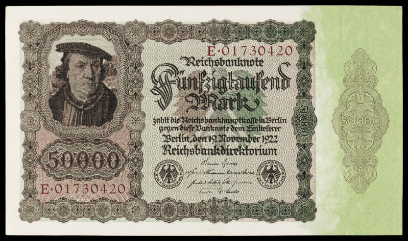 Alemania. 1922. Banco de la República de Weimar. 50000 marcos. (Pick 80). S/C-.