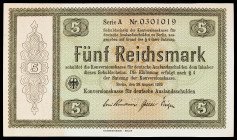 Alemania. 1933. Fondo de Conversión de Deuda Extranjera. 5 marcos. (Pick 199). S/C.
