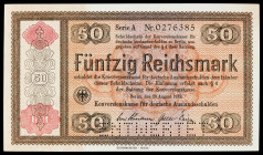 Alemania. 1934. Fondo de Conversión de Deuda Extranjera. 50 marcos. (Pick 211). Perforado "Entwertet". Muy raro. S/C-.