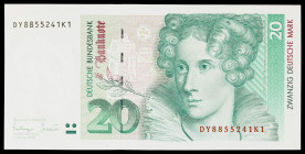Alemania Occidental. 1993. Banco Federal Alemán. 20 marcos. (Pick 39b). S/C-.