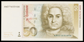 Alemania Occidental. 1991. Banco Federal Alemán. 50 marcos. (Pick 40b). Escaso. S/C.