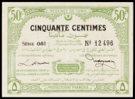 Túnez. 1920. Regencia de Túnez. 50 céntimos. (Pick 48). 3 de marzo. EBC-.