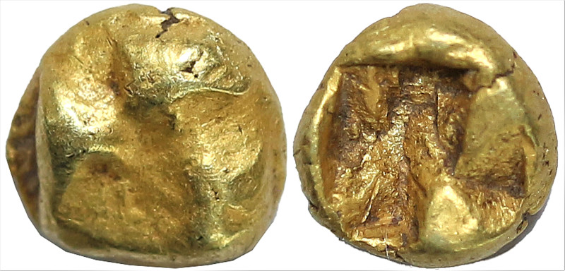 Greek Coins
IONIA. Uncertain. (Circa 625-600 BC).
EL 1/48 Stater (2.9mm 0.37g)...