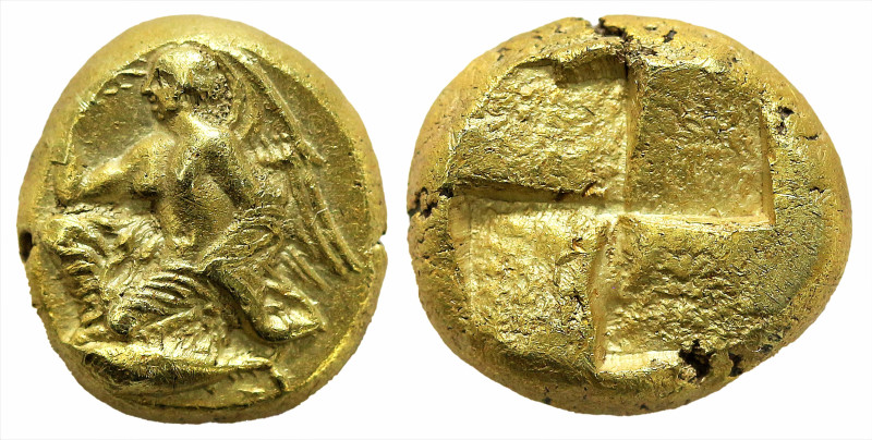 Greek
MYSIA. Kyzikos. (5th-4th centuries BC)
EL Hekte (8.4mm 2.68g)
Obv: Nike...