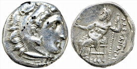 Greek
KINGS of MACEDON. Philip III Arrhidaios (323-317 BC). In the name and types of Alexander III. Kolophon mint. Struck under Menander or Kleitos (c...