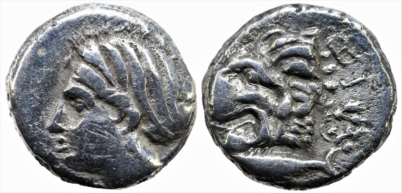 Greek
MYSIA. Kyzikos. (Circa 390-341 BC).
AR Drachm (11.4mm 3.06g)
Obv: ΣΩTEI...