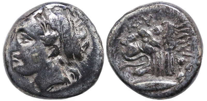 Greek
MYSIA. Kyzikos. (Circa 390-341 BC).
AR Drachm (11.5mm 2.99g)
Obv: ΣΩTEI...