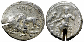 Greek
CILICIA, Tarsos. Mazaios. Satrap of Cilicia (361/0-334 BC). 
AR Stater (21.8mm 10.68g). 
Obv: Baaltars seated left, holding eagle, grain ear, gr...