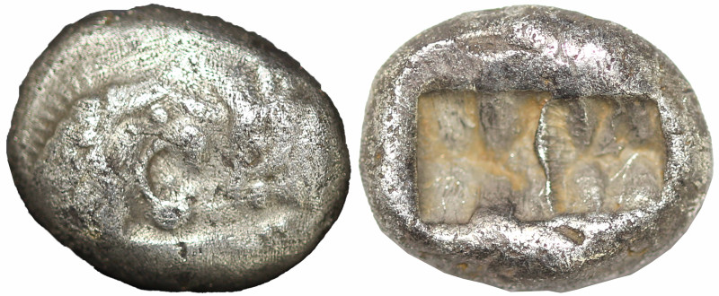 Greek
KINGS of LYDIA. Kroisos (circa 560-546 BC). Sardes
AR Siglos (13.5mm 5.1...