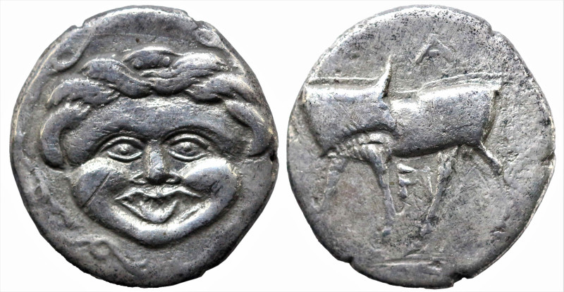Greek
MYSIA. Parion. (4th century BC).
AR Hemidrachm (12.1mm 2.01g)
Obv: Faci...