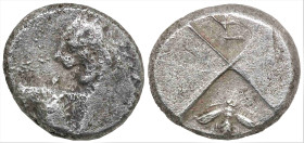 Greek Coins
THRACE. Chersonesos. (Circa 386-338 BC).
AR Hemidrachm (10mm 2.26g)
Obv: Forepart of lion right, head reverted.
Rev: Quadripartite squ...