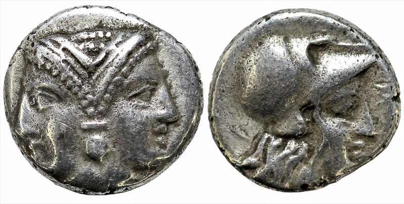 Greek
MYSIA. Lampsakos. (Circa 390-330 BC).
AR Diobol (9.2mm 1.19g).
Obv: Jan...