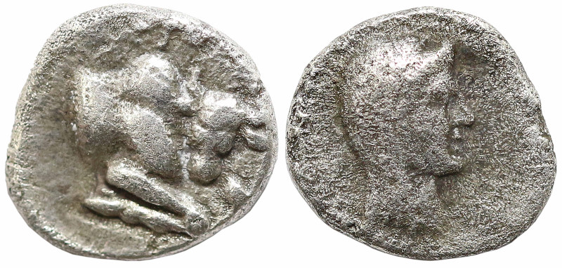 Greek
IONIA. Magnesia ad Maeandrum. (Circa 350-325 BC).
AR Diobol (8.7mm 1.14g...