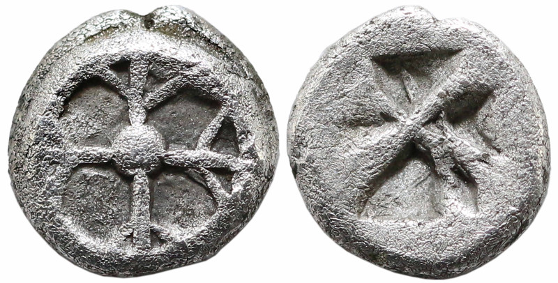 Greek
ATTICA. Athens. (Circa 515-510 BC). "Wappenmünzen" type.
AR Obol (5mm 0....