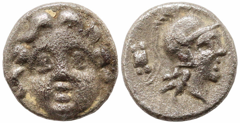 Greek
PISIDIA. Selge. (Circa 350-300 BC)
AR Obol (7.8mm 0.8g).
Obv: Facing go...