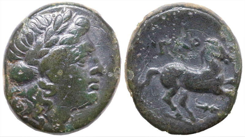 Greek
TROAS. Gargara. (4th century BC).
AE Bronze (17mm 6.39g).
Obv: Laureate...