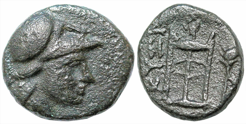 Greek
MYSIA. Kyzikos. (Circa 300-180 BC)
AE Bronze (1.1mm 1.72g)
Obv: Head of...