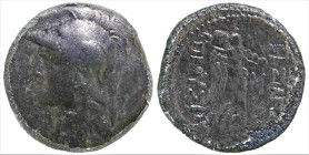 Greek
KINGS of BITHYNIA. Prusias II Cynegos (182-149 BC).
AE Bronze (21.8mm 10g)
Obv: Helmeted head of Athena left.
Rev: ΒΑΣΙΛΕΩΣ ΠΡΟΥΣΙΟΥ. Nike a...