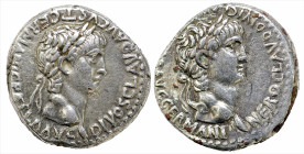 Roman Provincial
CAPPADOCIA, Caesarea. Nero with Divus Claudius (Circa 63-65 AD).
AR Didrachm (17.9mm 7.46g)
Obv: NERO CLAVD DIVI CLAVD F CAESAR AV...