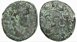 Roman Provincial
SELEUCIS and PIERIA. Antioch. Augustus (27 BC-14 AD)
AE Bronze (26.3mm 18.87g).
Obv: IMP AVGVST TR POT, laureate head right
Rev: ...