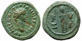 Roman Provincial
MYSIA. Kyzikos. Trajan (98-117 AD)
AE Bronze (15mm 3.58g)
Obv: ΑΥ ΝΕΡ BAC ΤΡΑΙΑΝΟϹ ΚΑΙC laureate head of Trajan, right
Rev: KY/ZI...