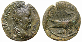 Roman Provincial
MYSIA. Kyzikos. Septimius Severus (193-211 AD)
AE Bronze (23mm 9.35g)
Obv: AY KAI Λ CEΠTI CEOYHPOC ΠEPTI Laureate, draped and cuir...