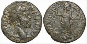 Roman Provincial
PISIDIA. Antioch. Septimius Severus (193-211 AD).
AE Bronze (19.3mm 6g)
Obv: IMP SEPT SEV PERT AVG - Radiate head right.
Rev: ANT...