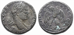 Roman Provincial
SELEUCIS and PIERIA. Antioch. Elagabalus (218-222 AD)
BI Tetradrachm (23mm 12.13g)
ObV: ΑVΤ•Κ•Μ•Α•••ΑΝΤѠΝЄΙΝΟC CЄΒ, laureate head ...