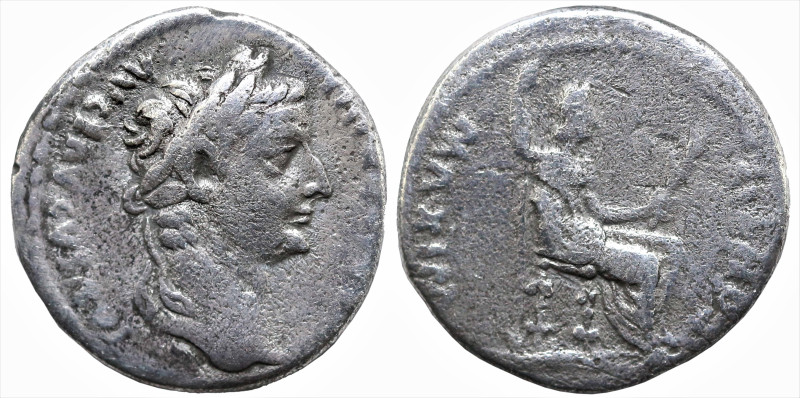 Roman Imperial
Tiberius (14-37 AD). Lugdunum
AR Denarius (16.2mm 3.42g)
Obv: ...