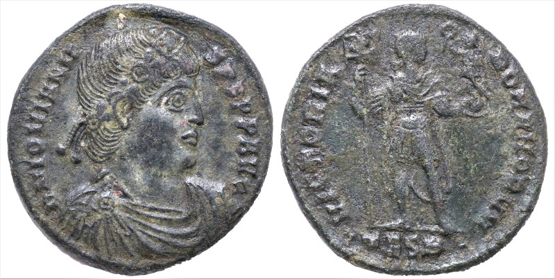 Roman Imperial
Jovian (363-364 AD). Thessalonica
AE Follis (25mm 8.98g)
Obv: ...