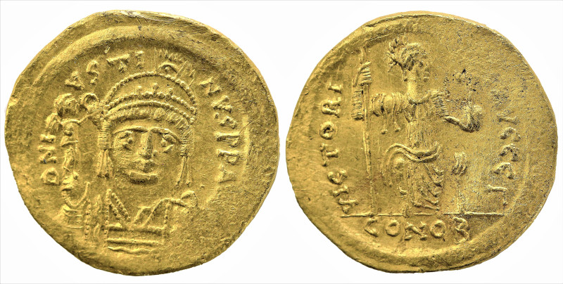 Byzantine
Justin II (565-578 AD). Constantinople (Circa 565-568 AD)
AV Solidus...