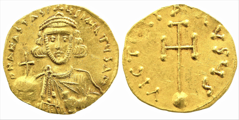 * Extremely Rare Artemius *
Byzantine
Anastasius II Artemius (713-715 AD). Con...