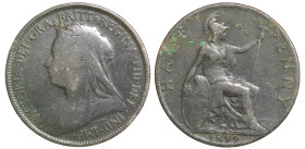 World
GREAT BRITAIN. Victoria (1837-1901 AD).
Half Penny 1899 (23mm 5.30g)
S. 3962; Peck 1954; Freeman 376.