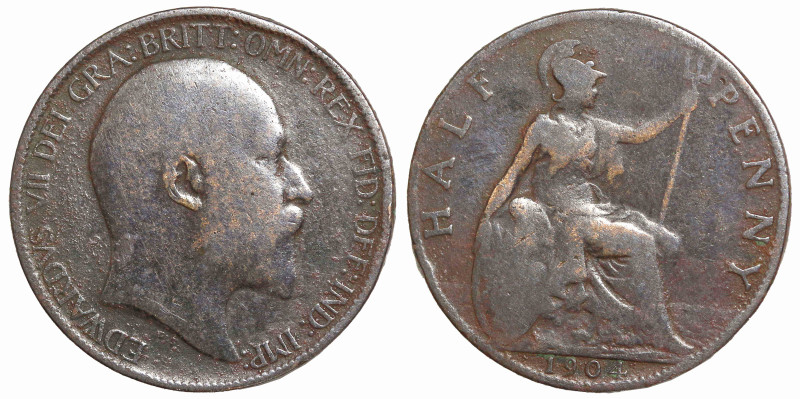 World
GREAT BRITAIN. Edward VII (1901-1910 AD).
Half Penny 1904 (23.2mm 5.37g)...