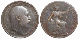 World
GREAT BRITAIN. Edward VII (1901-1910 AD).
Half Penny 1904 (23.2mm 5.37g)
S-3991; KM-793.2; Free-383
