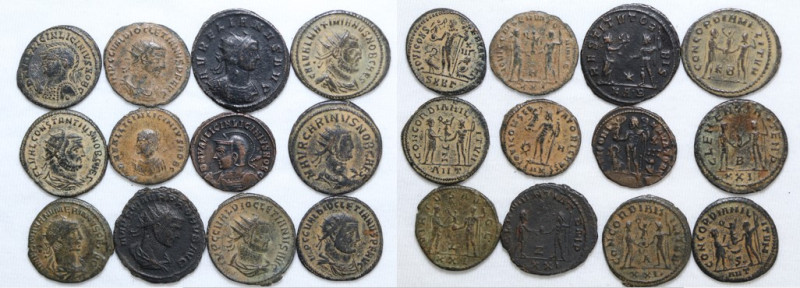 12 pieces roman coins / SOLD AS SEEN, NO RETURN!